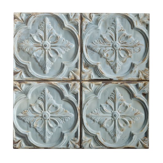 Antieke Plafond Tegel Keramische Tegel Tegeltje (Voorkant)