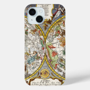 Antieke Planisfeer Sterrenkaart van Nicholas de Fe iPhone 15 Case