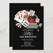 antieke poker speelkaart 7 7 7, casinofeest kaart (Voorkant / Achterkant)