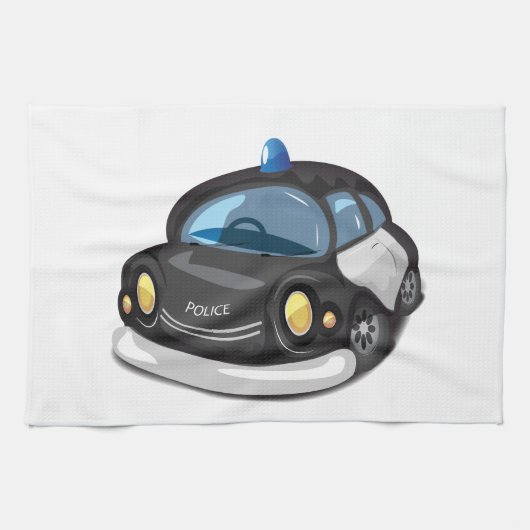 Antieke Politieauto Theedoek (Horizontaal)