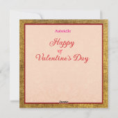 Antieke pop valentijnskaart/ansichtkaart feestdagenkaart (Achterkant)