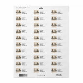 Antieke poppenkinderen showdans etiket (Full Sheet)