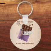 Antieke post-oorlog chocoladereclame sleutelhanger (Voorkant)