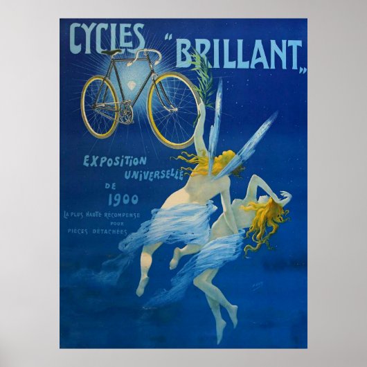 Antieke Poster Cycles Brillant Henry Gray C 1900 (Voorkant)