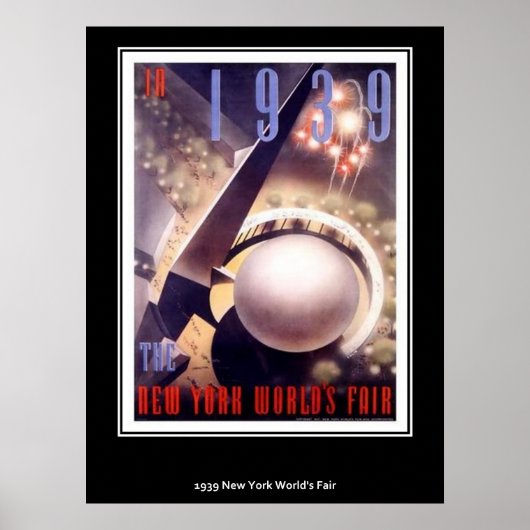 Antieke Poster New York Wereldtentoonstelling (Voorkant)