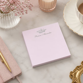 Antieke Prinsessenkroon Roze & Grijs Persoonlijke Post-it® Notes