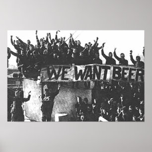Antieke Prohibition Bier, Jaargang 1930, Bar kunst Poster