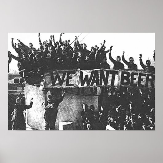 Antieke Prohibition Bier, Jaargang 1930, Bar kunst Poster (Voorkant)