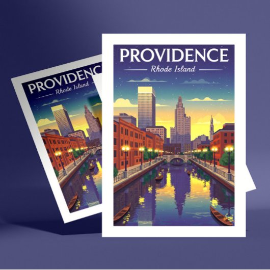 Antieke Providence Rhode Island Briefkaart