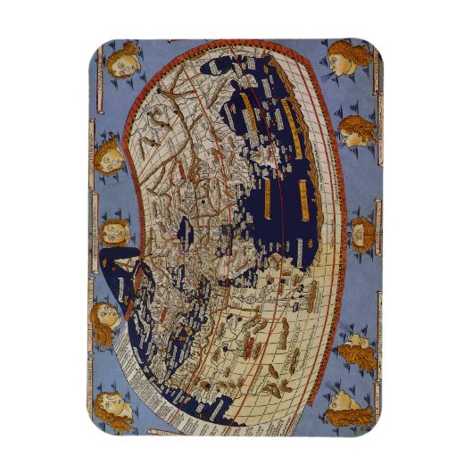 Antieke Ptolemaeïsche Wereldkaart, Johannes van Ar Magneet (Verticaal)