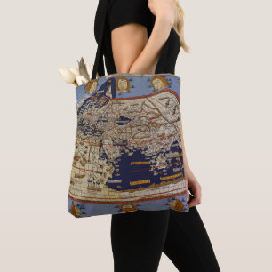 Antieke Ptolemaeïsche Wereldkaart, Johannes van Ar Tote Bag