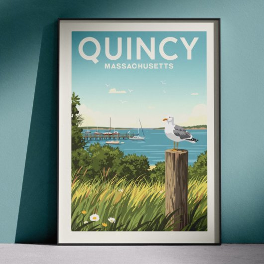 Antieke Quincy Massachusetts Poster