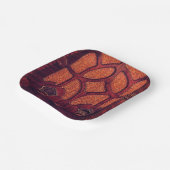 Antieke radio hout art deco kathedraal bruin papieren bordje (Gebogen)