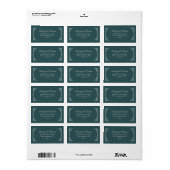 Antieke rand Huwelijksadreslabel Etiket (Full Sheet)