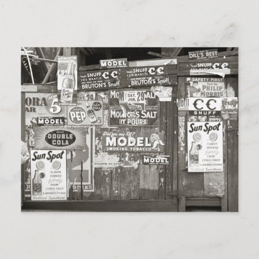 Antieke Reclame, 1938 Briefkaart (Voorkant)