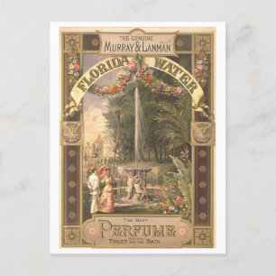 Antieke reclame voor Florida Water Parfum Briefkaart