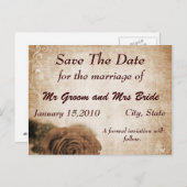 Antieke reddingsdag ansichtkaart aankondigingskaart (Voorkant / Achterkant)