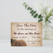 Antieke reddingsdag postkaart aankondigingskaart (Staand voorkant)