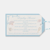 Antieke regency bruidsdisplay showeromhulling cadeaulabel (Voorkant (Horizontaal))