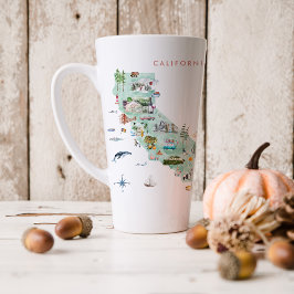 Antieke Reisansichtkaart | California Latte Mok