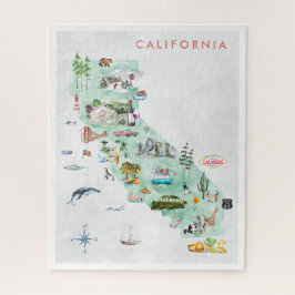 Antieke Reisansichtkaart | Californische Verzamela Legpuzzel