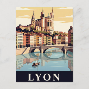 Antieke Reisansichtkaart Lyon Briefkaart