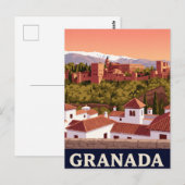Antieke Reisbriefkaart Granada Briefkaart (Voorkant / Achterkant)