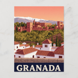 Antieke Reisbriefkaart Granada Briefkaart