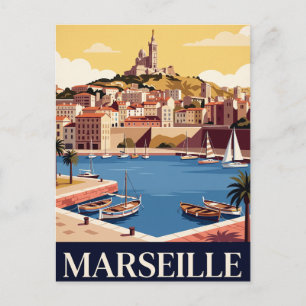 Antieke Reisbriefkaart Marseille Briefkaart