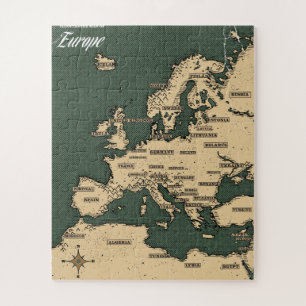 Antieke Reisgids van Europa Legpuzzel
