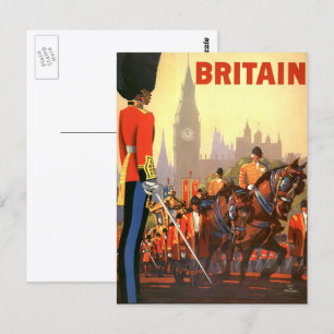 Antieke Reisposter, Britse Koninklijke Garde Briefkaart