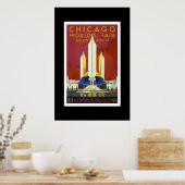 Antieke Reisposter Chicago World's Fair Poster (Keuken)