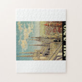 Antieke reisposter milano milaan legpuzzel (Verticaal)