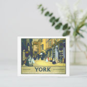 Antieke Reisposter York Briefkaart (Staand voorkant)