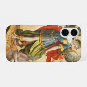 Antieke Religie, Sint-Michaël verslaat Lucifer iPhone 16 Hoesje (Achterkant horizontaal)