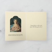 Antieke religieuze baby Maagd Maria kaart (Binnen)