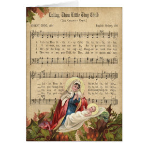 Antieke Religieuze Maagd Maria Jezus Muziek