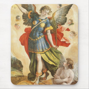 Antieke Religieuze, Sint-Michaël verslaat Lucifer Muismat