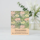 Antieke Remix William Morris Chrysanthemum Briefkaart (Staand voorkant)