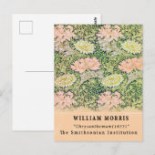 Antieke Remix William Morris Chrysanthemum Briefkaart (Voorkant / Achterkant)