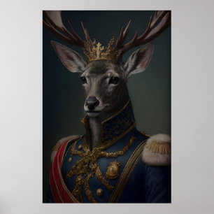 Antieke Renaissance Militaire Schilderkunst Herten Poster