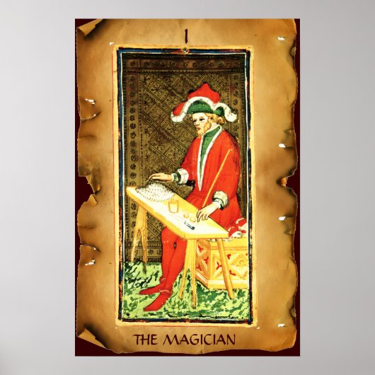 ANTIEKE RENAISSANCE TAROTS 1 / DE MAGIËR POSTER (Voorkant)