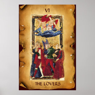 ANTIEKE RENAISSANCE TAROTS 6 / DE MINNAARS POSTER