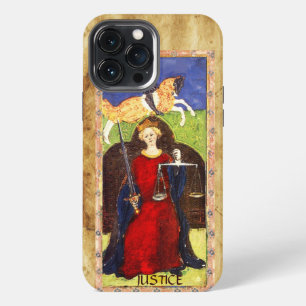 ANTIEKE RENAISSANCE TAROTS 8 / RECHTVAARDIGHEID iPhone 13 PRO MAX HOESJE