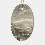 Antieke Renaissance tijdperk maan door Allain Mall Keramisch Ornament (Links)