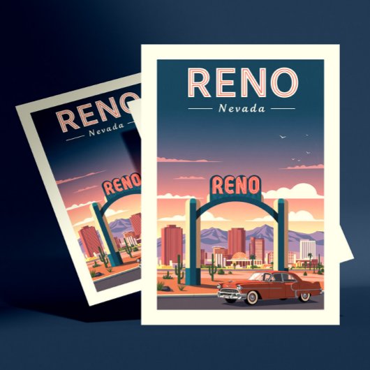 Antieke Reno Nevada Briefkaart