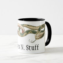 Antieke reptielen, verstrengelde slangen of adder 
