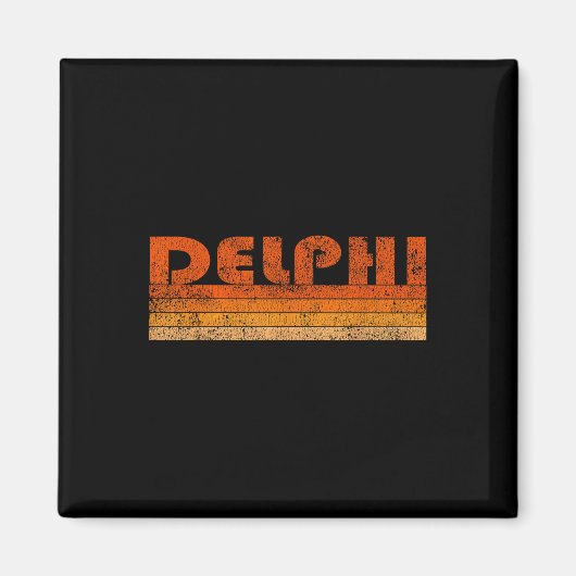 Antieke Retro Delphi Griekenland Magneet (Voorkant)