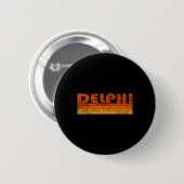 Antieke Retro Delphi Griekenland Ronde Button 5,7 Cm (Voorkant /achterkant)