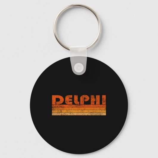 Antieke Retro Delphi Griekenland  Sleutelhanger (Voorkant)